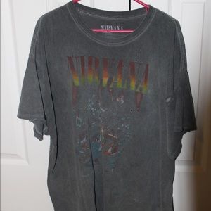 Slightly Faded Oversized Graphic Nirvana Tee